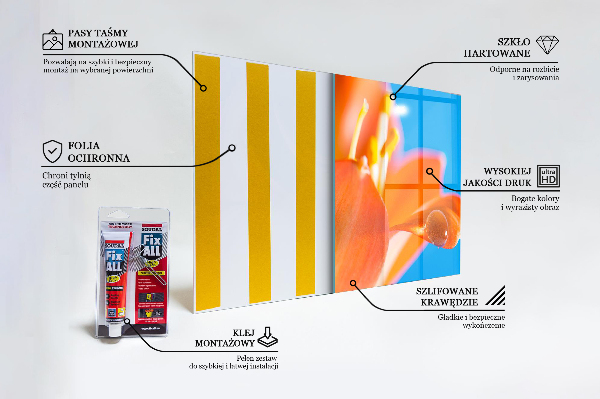 Crédence cuisine en verre Fleur d'oranger