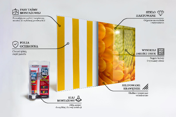Crédence cuisine en verre Fleur de gerbera orange