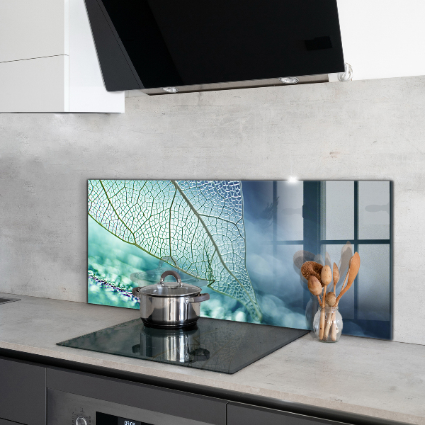 Crédence cuisine en verre Texture délicate des feuilles