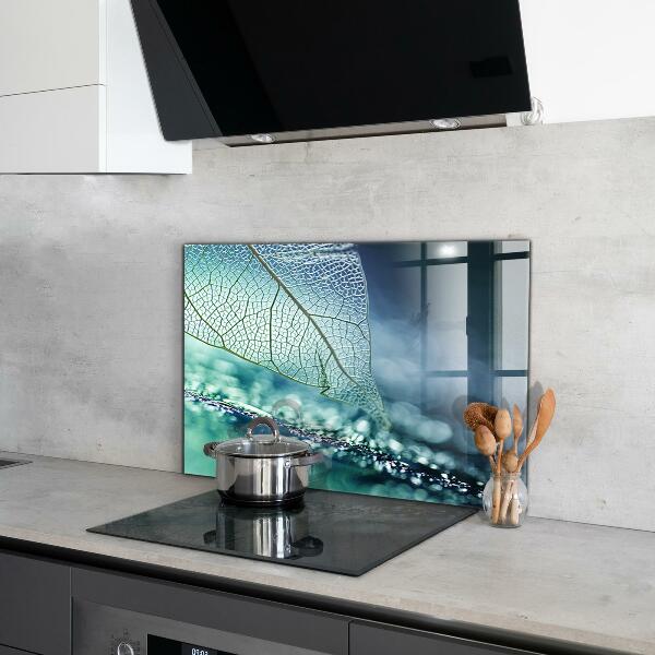 Crédence cuisine en verre Texture délicate des feuilles