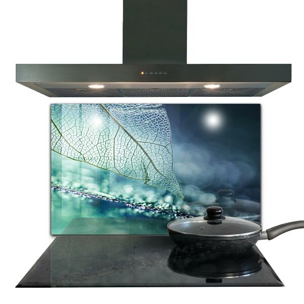 Crédence cuisine en verre Texture délicate des feuilles