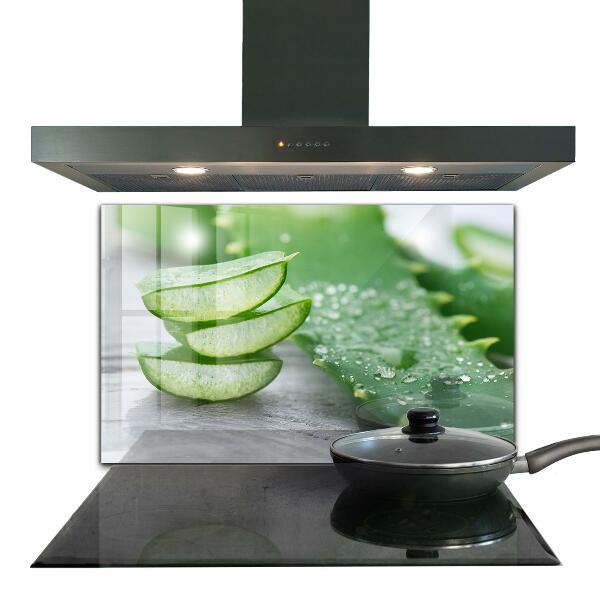 Crédence cuisine en verre Aloe plante d'aloe vera