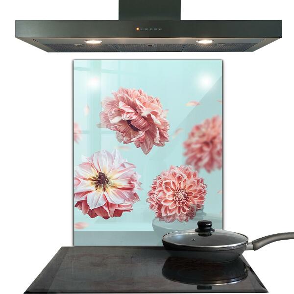 Crédence cuisine en verre Composition de fleurs en vol