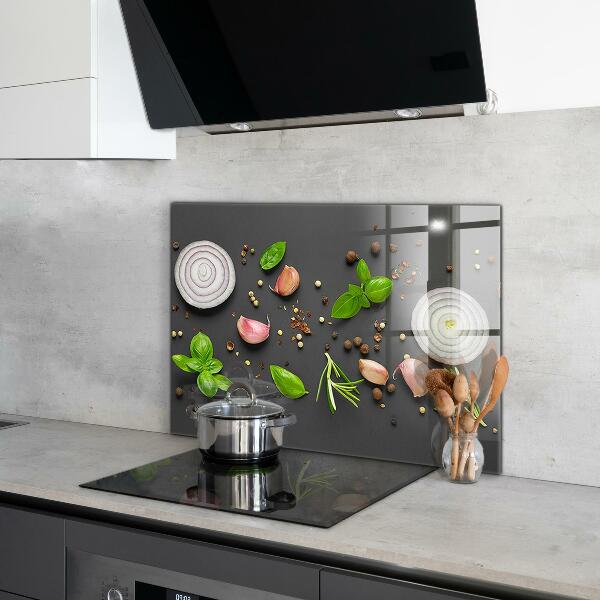 Crédence cuisine en verre Épices cuisine italienne