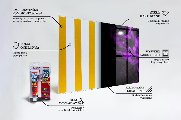 Panneau crédence cuisine Fumée abstraite rose pourpre