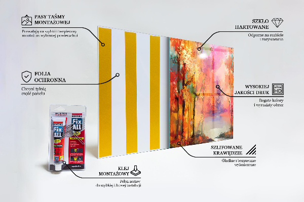 Crédence cuisine en verre Arbres d'automne dans le parc