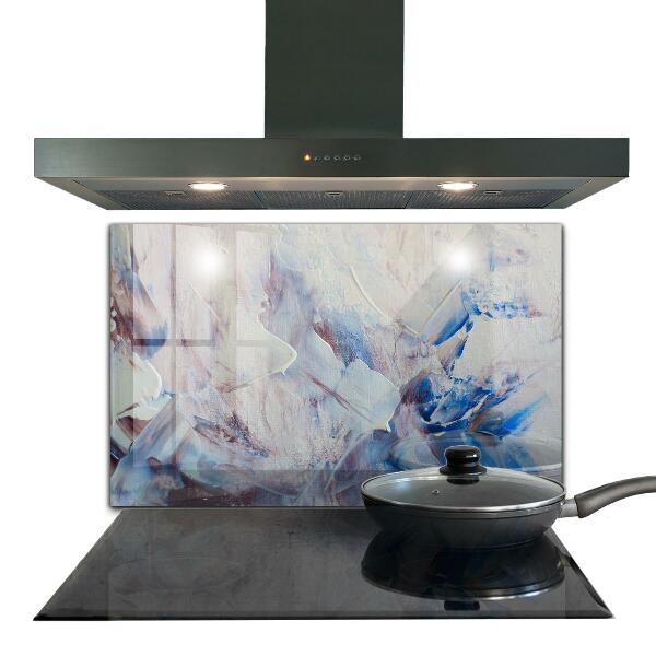 Crédence en verre trempé Abstraction de peinture texturée