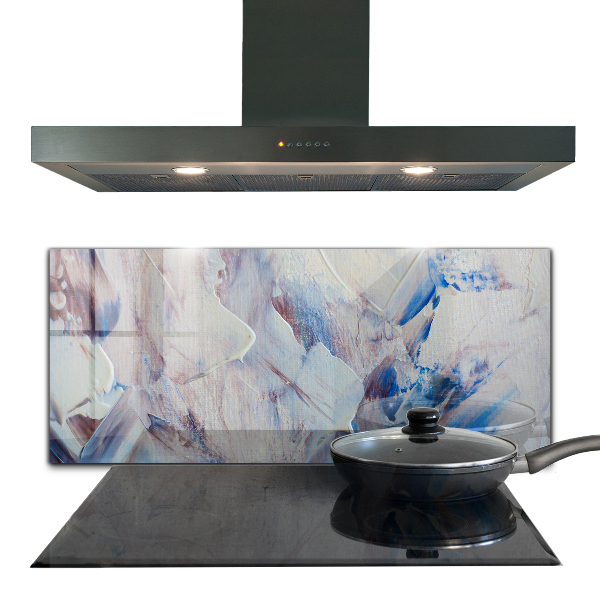 Crédence en verre trempé Abstraction de peinture texturée