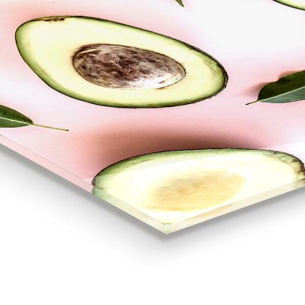 Crédence cuisine en verre Composition à l'avocat