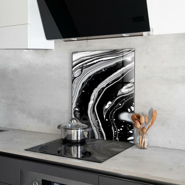Crédence en verre Abstraction monochrome