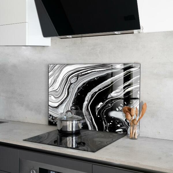 Crédence en verre Abstraction monochrome