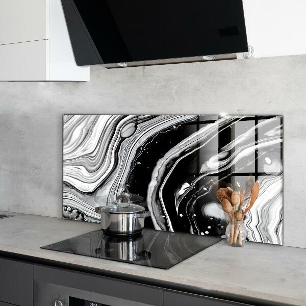Crédence en verre Abstraction monochrome