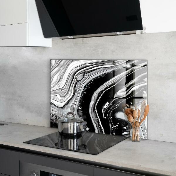 Crédence en verre Abstraction monochrome