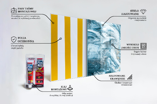 Crédence cuisine en verre Marbre agate résumé
