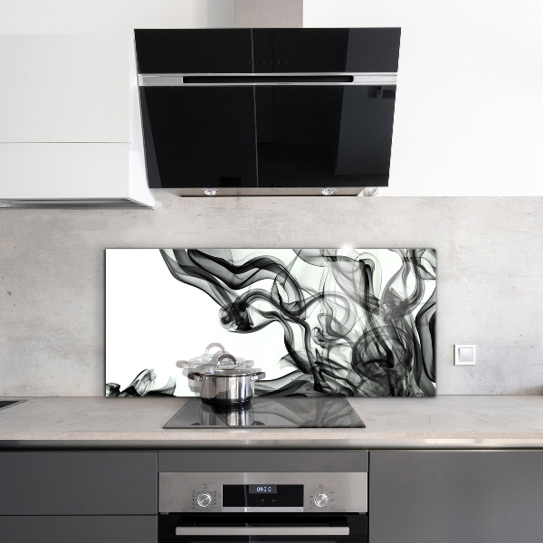Crédence cuisine en verre Rubans d'abstraction de fumée