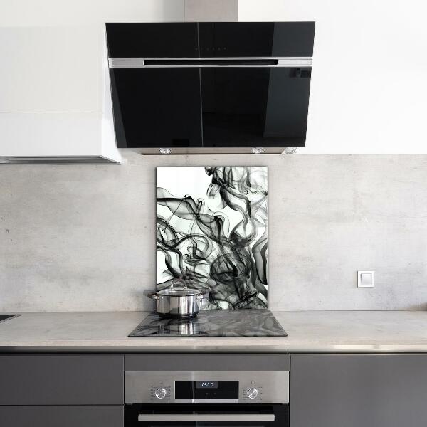 Crédence cuisine en verre Rubans d'abstraction de fumée
