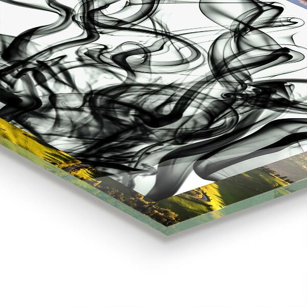 Crédence cuisine en verre Rubans d'abstraction de fumée