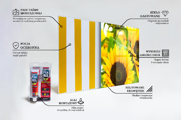 Panneau crédence cuisine Bouquet de tournesol d'été