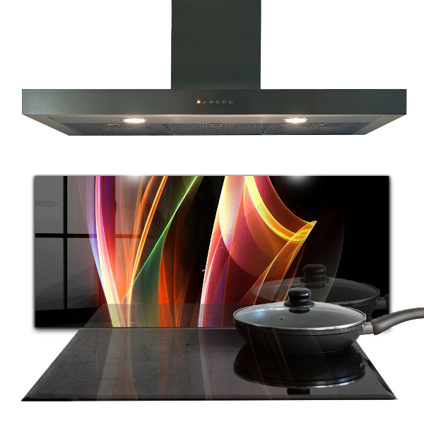 Crédence cuisine en verre Abstraction des vagues d'énergie