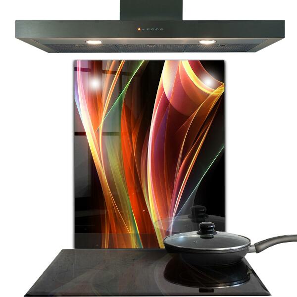 Crédence cuisine en verre Abstraction des vagues d'énergie