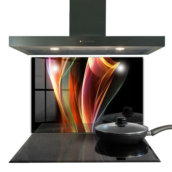 Crédence cuisine en verre Abstraction des vagues d'énergie