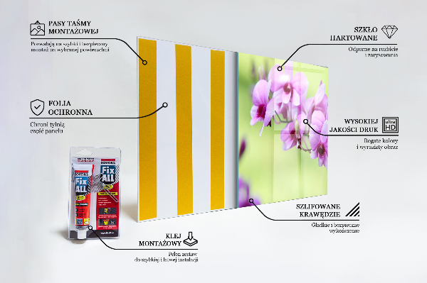 Panneau crédence cuisine Orchidée violette