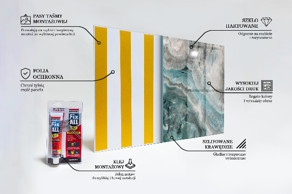 Crédence cuisine en verre Modèle de tourbillon de couleur abstraite