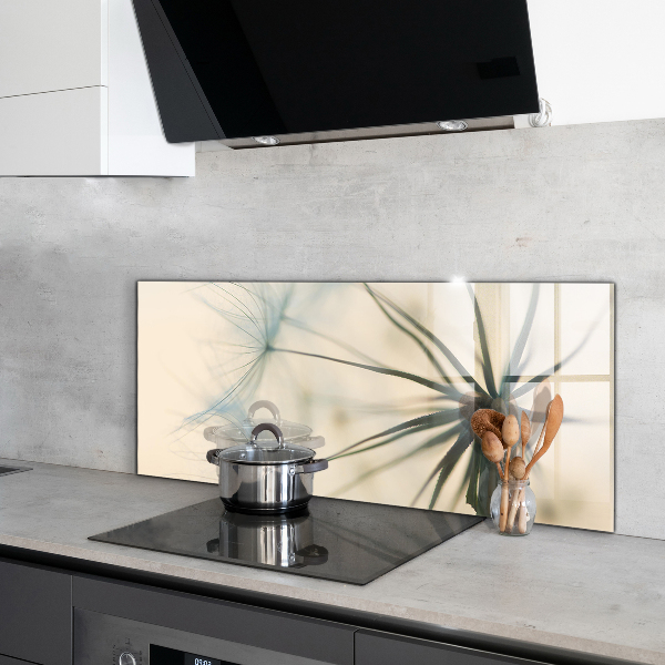 Verre pour crédence Beau pissenlit délicat