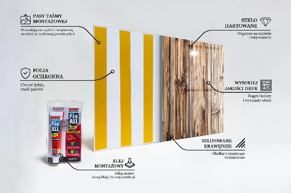 Crédence en verre Vieux bois de chêne