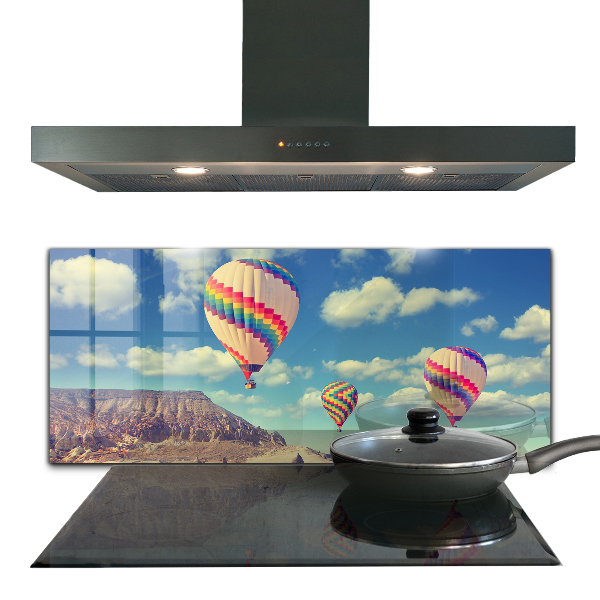 Verre pour crédence Ballons de cappadoce turquie