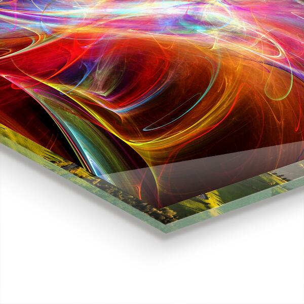 Crédence cuisine en verre Mélange de couleurs énergique