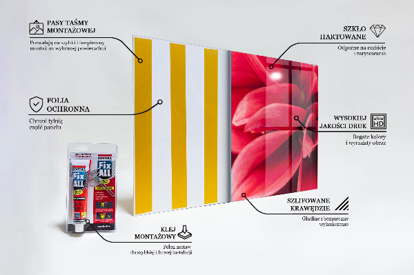 Verre pour crédence Pouvoir floral énergétique de la nature