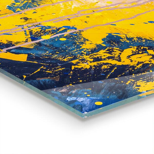 Crédence cuisine en verre Peinture colorée abstraite