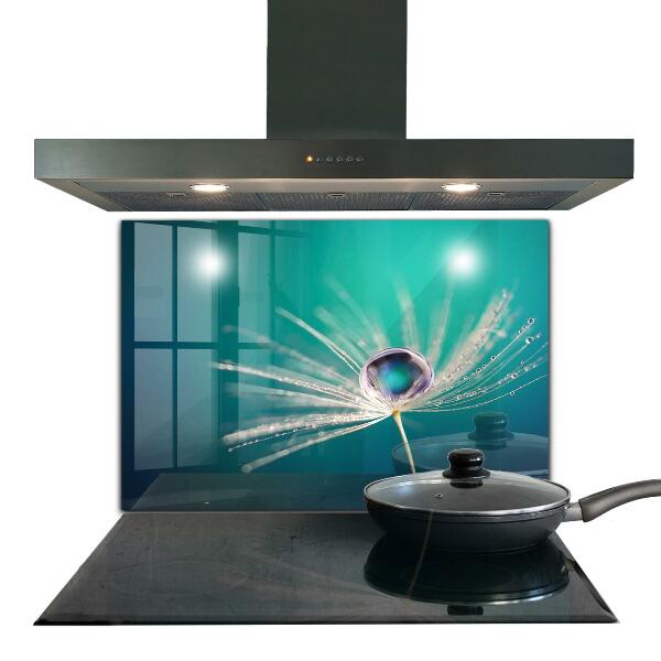 Verre pour crédence Pissenlit avec une goutte de rosée