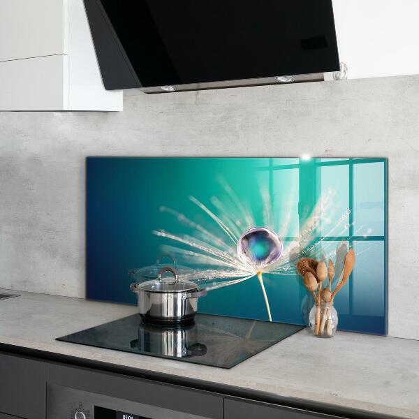 Verre pour crédence Pissenlit avec une goutte de rosée