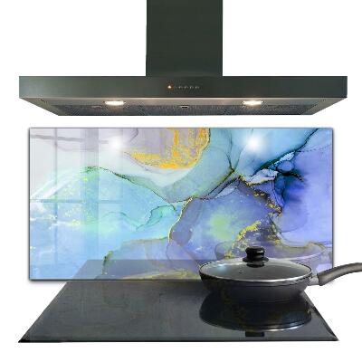 Crédence cuisine en verre Abstraction de l'énergie bleue