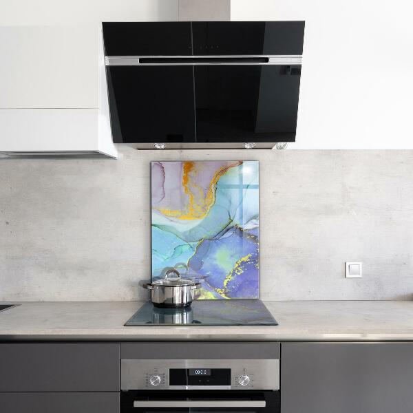 Crédence cuisine en verre Abstraction de l'énergie bleue