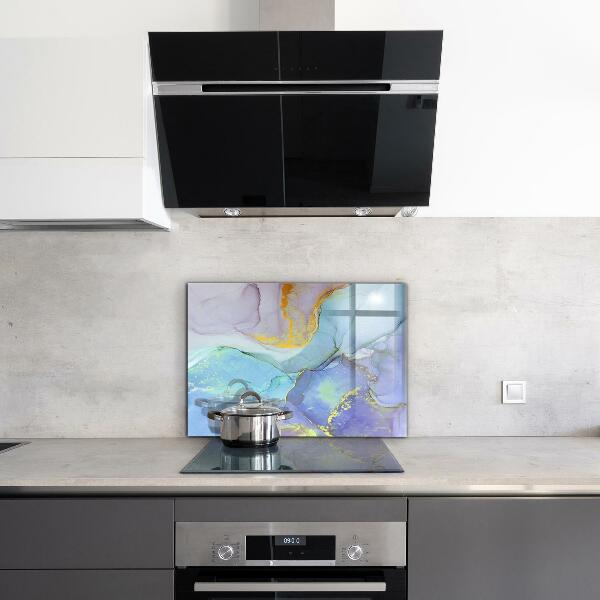 Crédence cuisine en verre Abstraction de l'énergie bleue