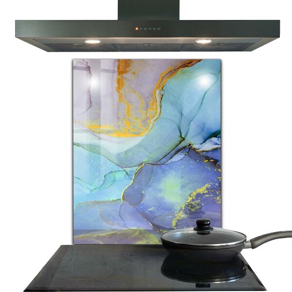 Crédence cuisine en verre Abstraction de l'énergie bleue