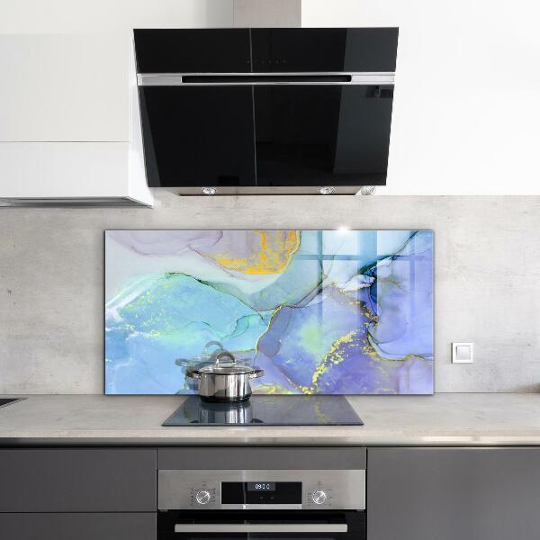 Crédence cuisine en verre Abstraction de l'énergie bleue