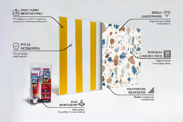 Verre pour crédence Pierre de terrazzo terrazzo