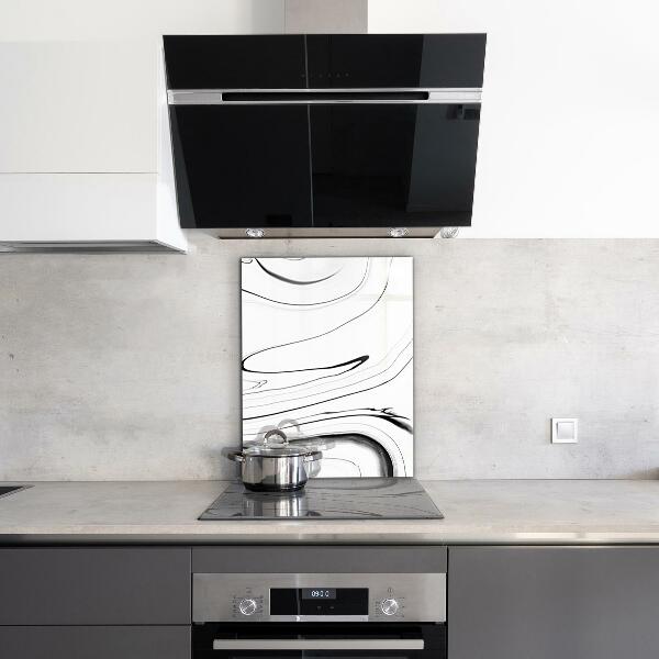 Crédence cuisine en verre Structure en marbre blanc