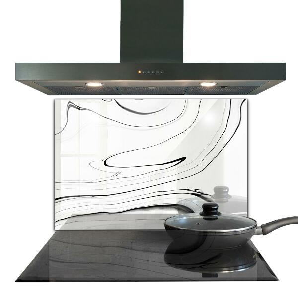 Crédence cuisine en verre Structure en marbre blanc