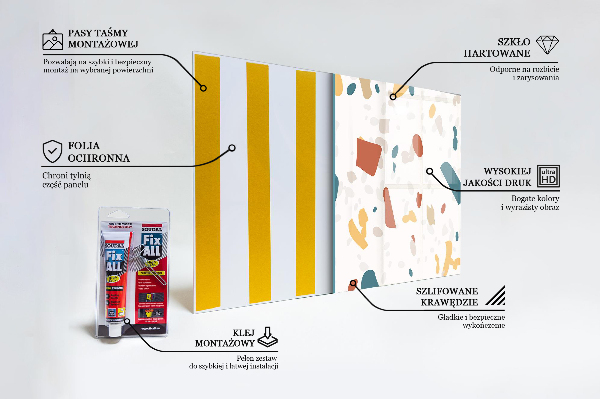 Crédence en verre Pierre de terrazzo