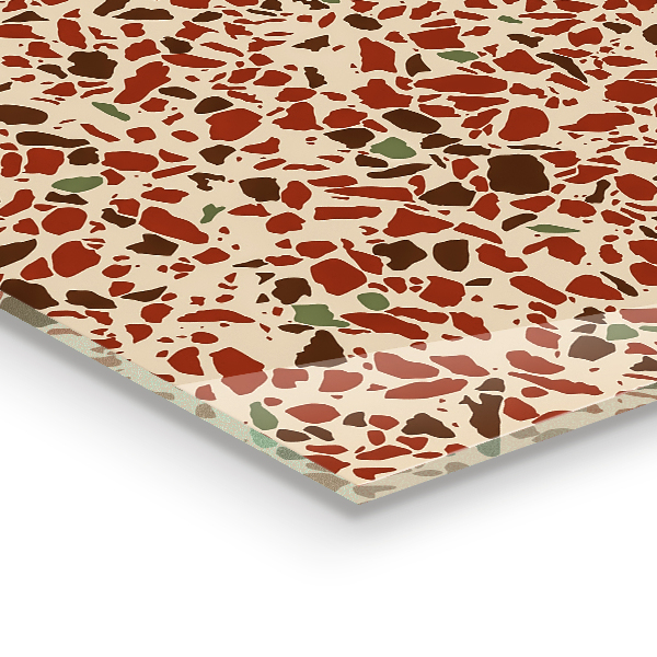 Crédence en verre Structure en pierre de terrazzo