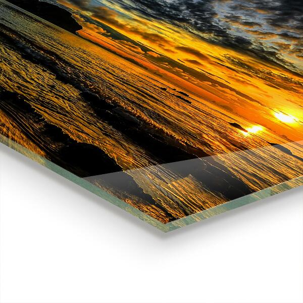 Crédence de cuisine Coucher de soleil au bord de la mer