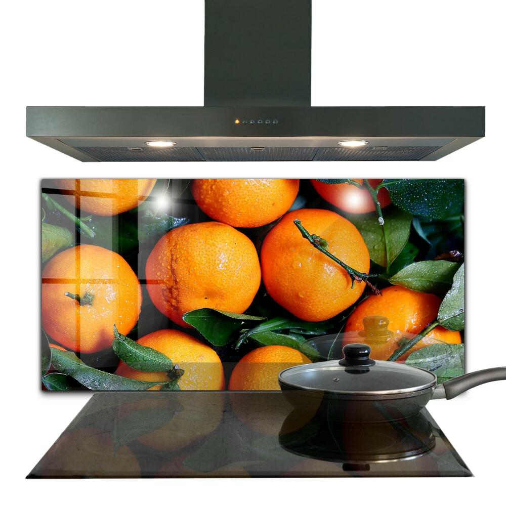 Crédence cuisine en verre Oranges siciliennes juteuses