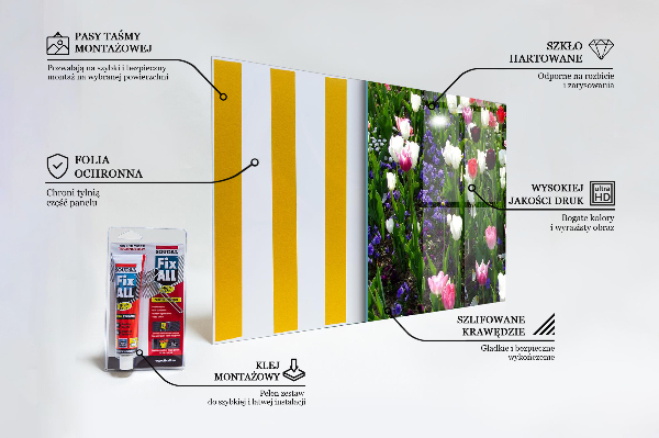 Verre pour crédence Fleurs d'été des prés