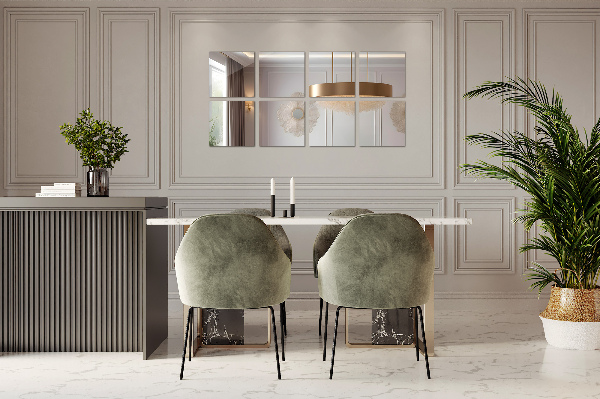 Carreaux en miroir 6 pce 16x16 cm