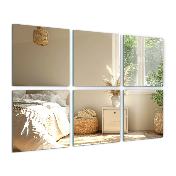 Miroir carreaux 6x20x20 cm
